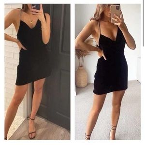 Asymmetrical Velvet Dress